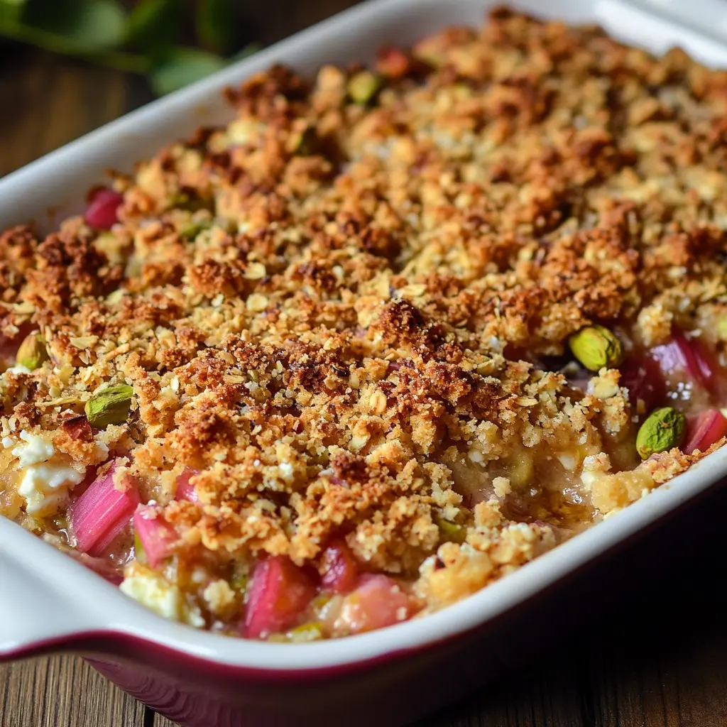 crumble rhubarbe