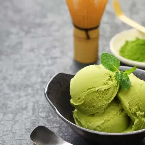 Glace au thé matcha