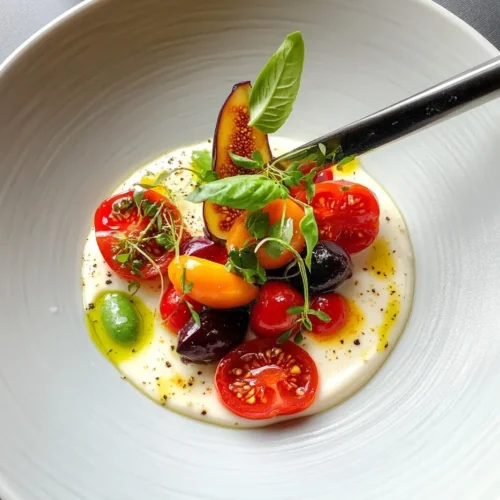Tomates et panna cotta